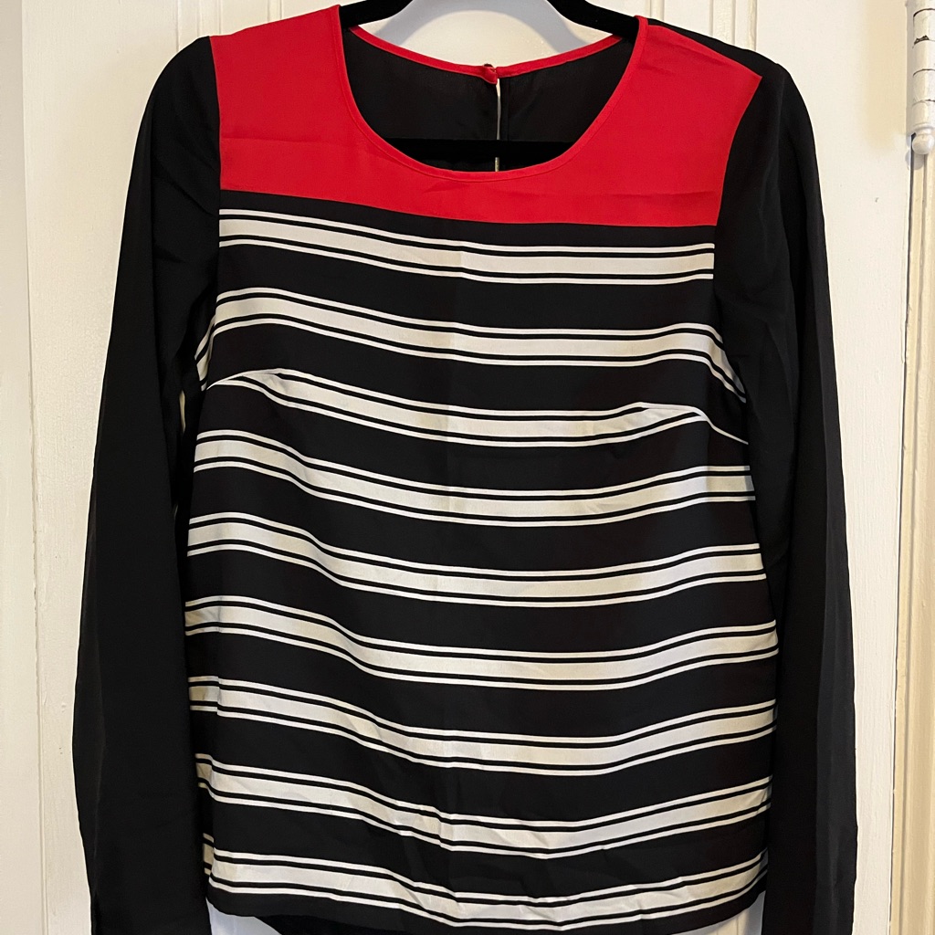 Long Sleeved Polyester Blouse